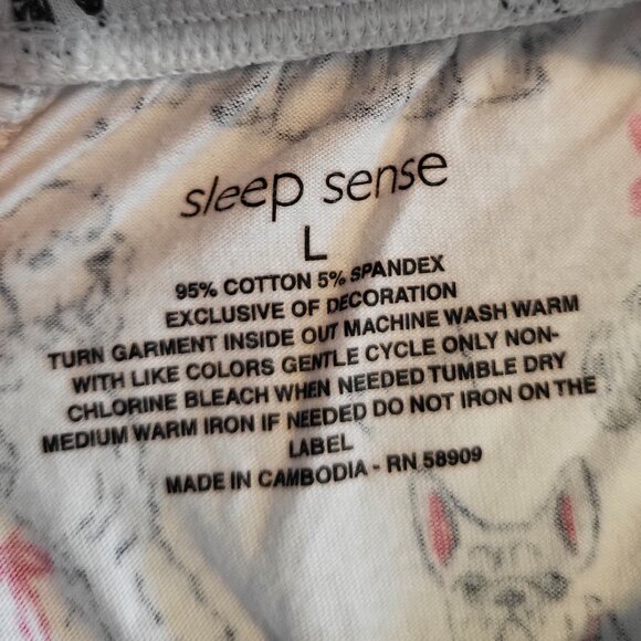 Sleep Sense "Eat Sleep Walk Dogs Repeat" Dog 2 Piece Pajamas Size Large - Picture 5 of 9